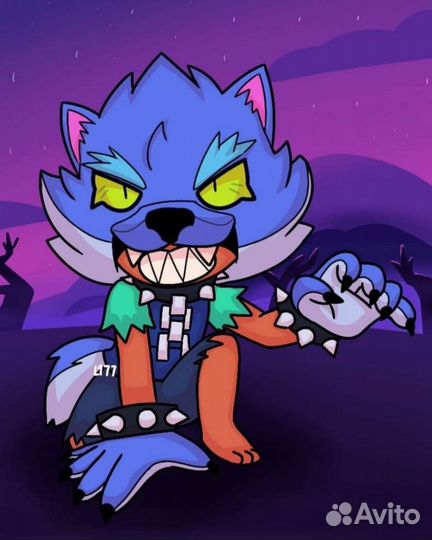 Маска косплей leon brawl stars ручная работа