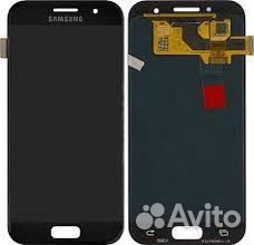 Дисплей Samsung A3 2017 черный
