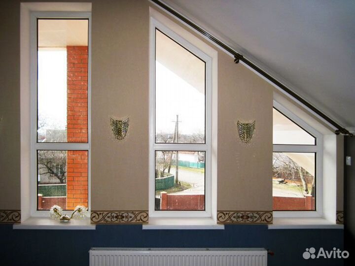 Окно пвх двухстворчатое с тонировкой