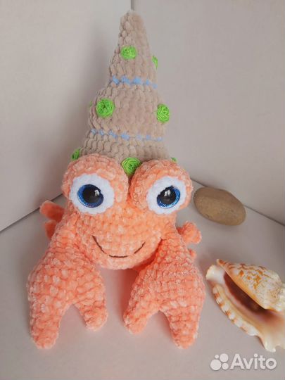 Краб, Лиса. Игрушки ручная работа