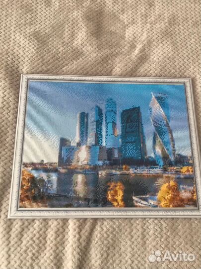Алмазная мозаика готовая на подрамнике