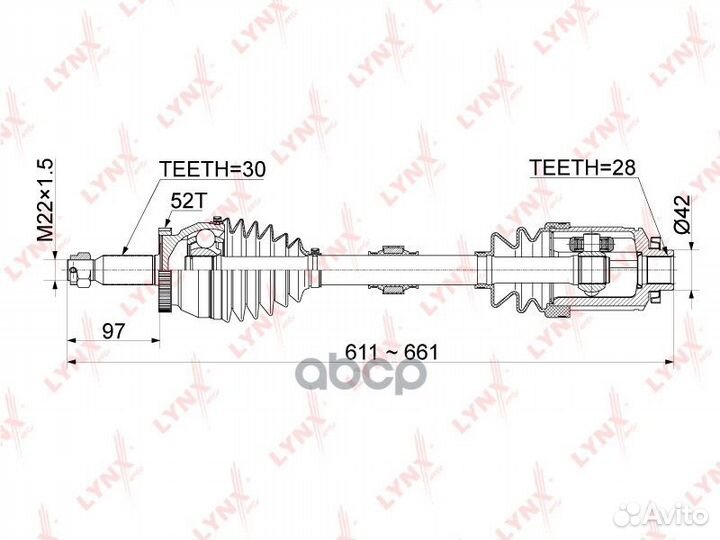 Привод в сборе hyundai santa FE 06 CM/CMA06/PCM06