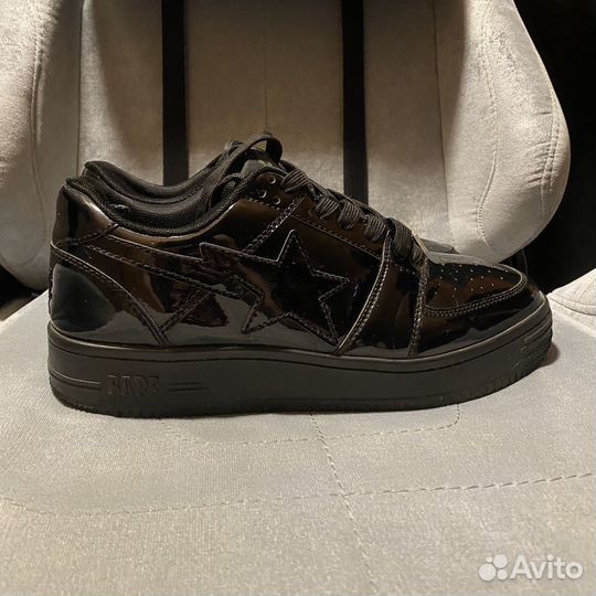 A Bathing Ape Bapesta Patent Black Оригинал