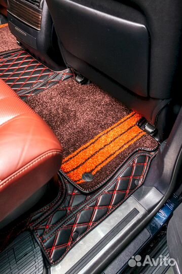 3Д коврики из экокожи Lexus