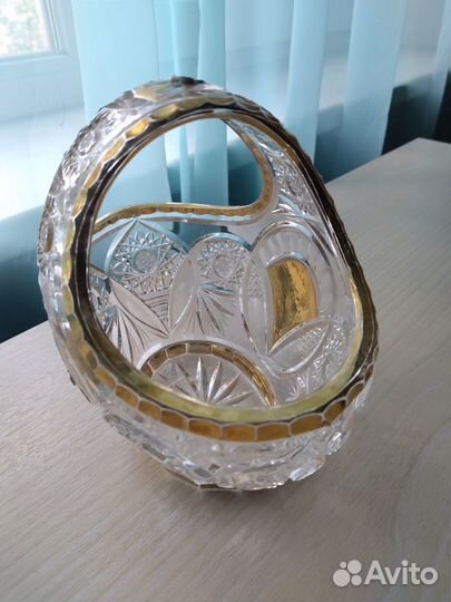 Богемский хрусталь с позолотой