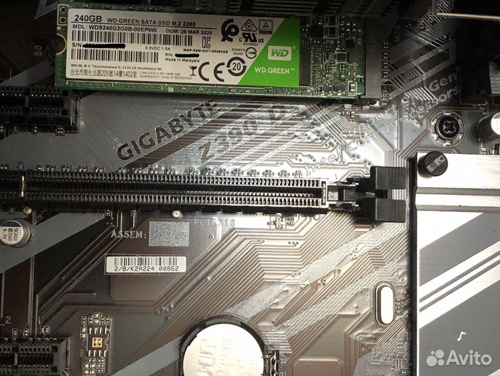Игровой комплект core i7 9700f + gigabyte Z390D