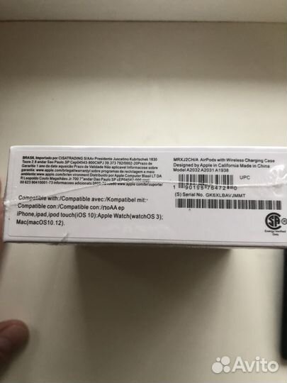 Беспроводные наушники apple airpods 2