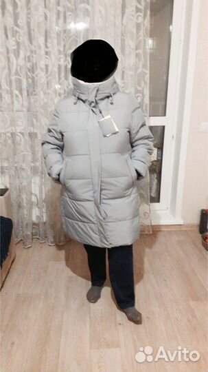 Пуховик зимний длинный женский