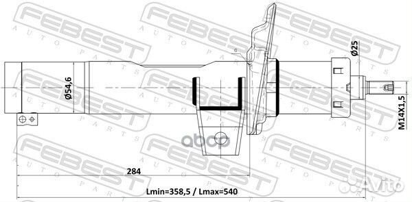 Амортизатор передний GAS.twin tube 26110001F