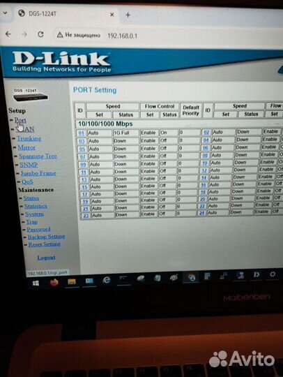 Коммутатор Dlink DGS1224T