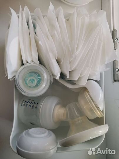 Молокоотсос ручной, бутылочка авент