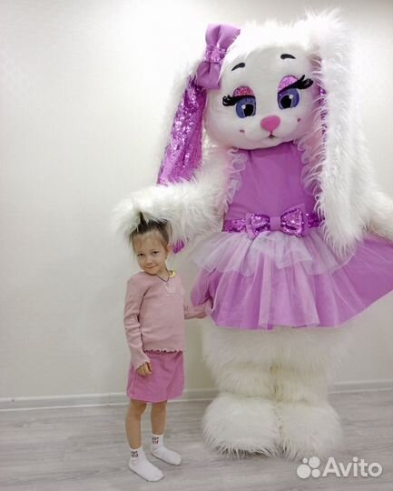 Ростовая кукла Зайка, Мишка, Аниматор