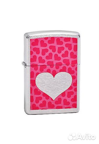 Зажигалка Zippo 200 Pink Hearts Оригинал Новая