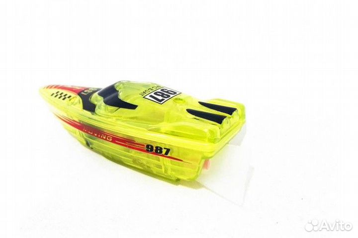 Радиоуправляемый мини-катер - RC987-Yellow