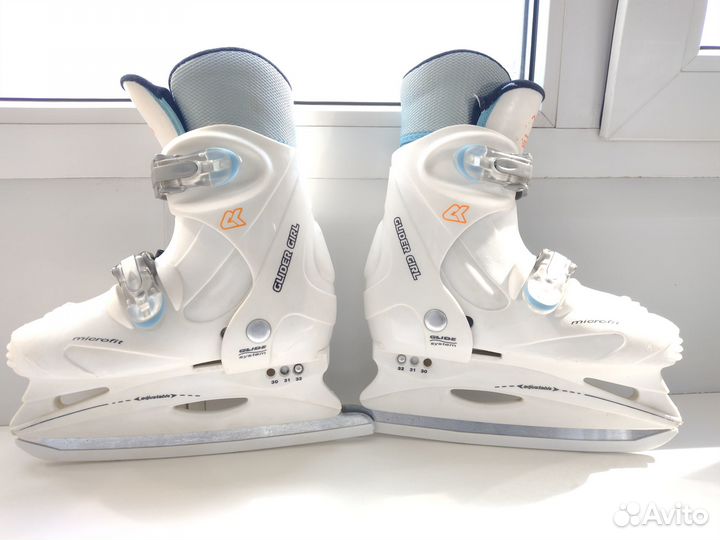 Коньки детские раздвижные размер 30-32