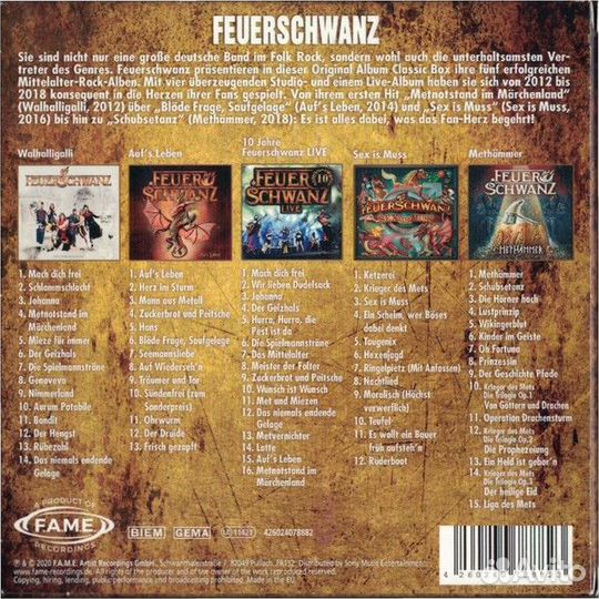 Feuerschwanz - Original Album Classics (5 CD)