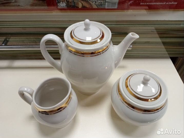 Чайник, сахарница, молочник, завод Пролетарий