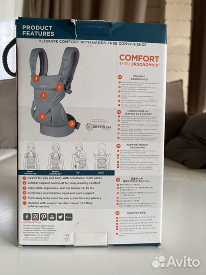 Эргорюкзак ergobaby 360 оригинал