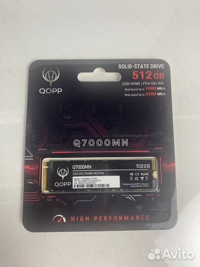 Новые SSD диски qopp 512 Gb