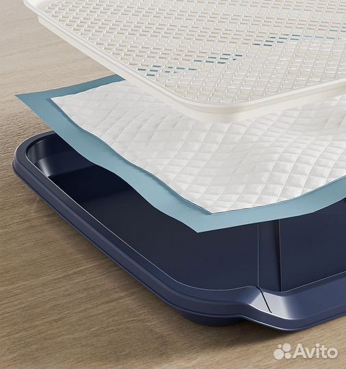 Лоток для собак под пеленку со столбиком