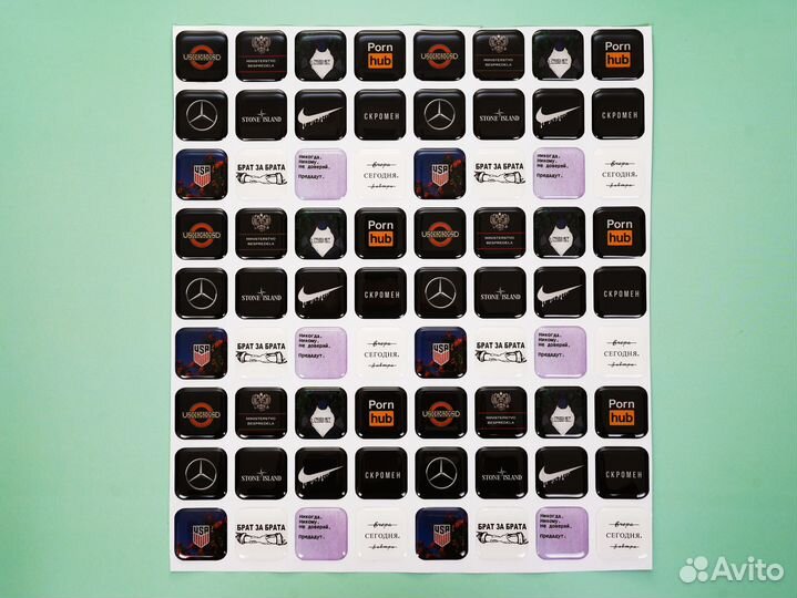 3d стикеры оптом с любым дизайном