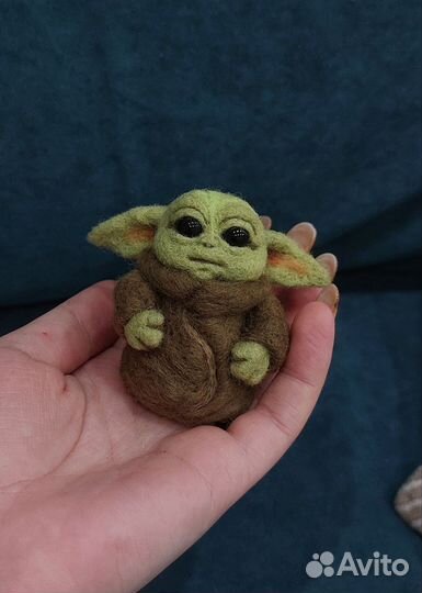 Малыш йода Грогу игрушка, брелок из шерсти