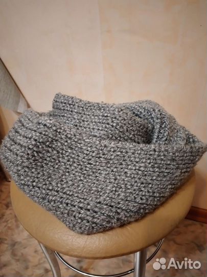 Комплект шапка и снуд зимний