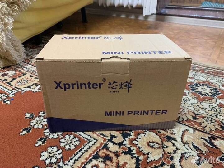 Термопринтер Xprinter XP-365B + этикетки
