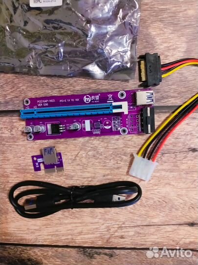 Набор Райзер для видеокарты USB 3.0 ver 006s