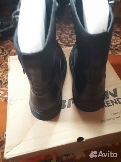 Сапоги мужские зимние кожаные 41р на шерсти