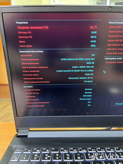 Мощный игровой ноутбук RTX3060/16Gb/SSD+Гарантия
