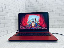 Красный производительный ноутбук HP 4gb SSD