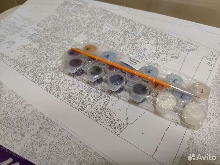 Картины по номерам раскраска горное озеро