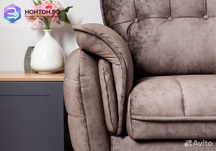 Диван тик-так Дорис коричневый