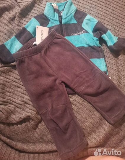 Комплект флисовый (поддева) crockid 80 новый