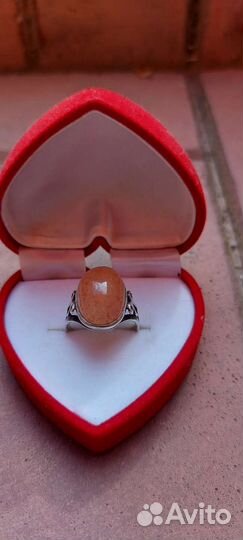 Серебряное кольцо с сердоликом 875 СССР