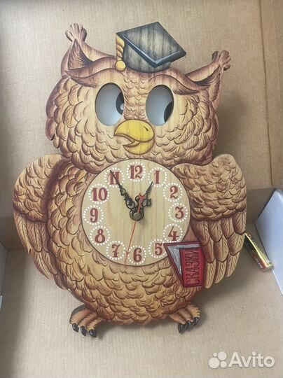 Часы настенные деревянные детские