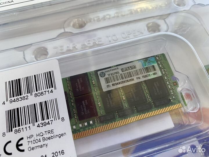 DDR4 ECC Reg 32gb 2133 HP 752372-081