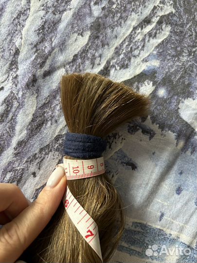 Волосы натуральные срез