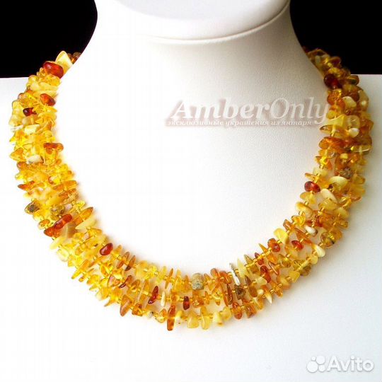 Лечебно-декоративные бусы из янтаря (арт. 2295)