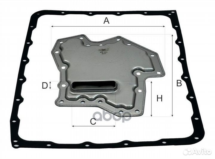 Фильтр АКПП nissan pathfinder 3.0 DCI с прокладкой