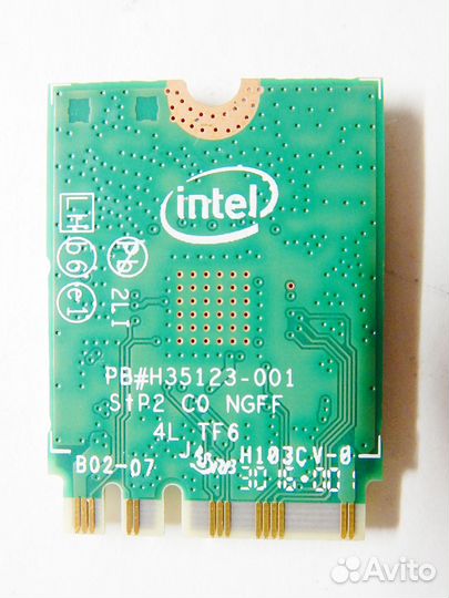 Wi-Fi+Bluetooth модуль 5 ггц для ноутбука 3165