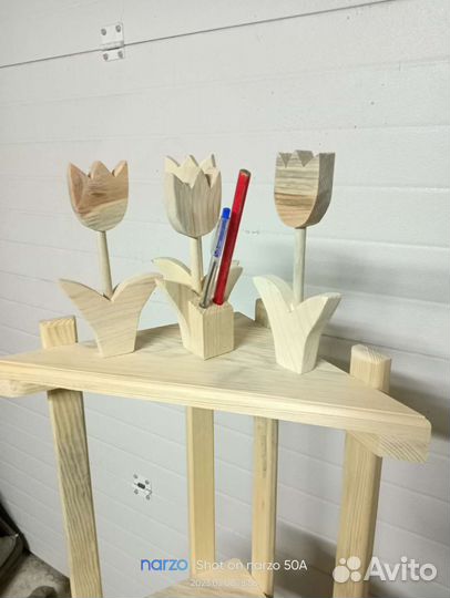 Тюльпаны из дерева