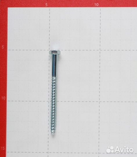 Болт сантехнический 6х80 мм DIN 571 оцинкованный