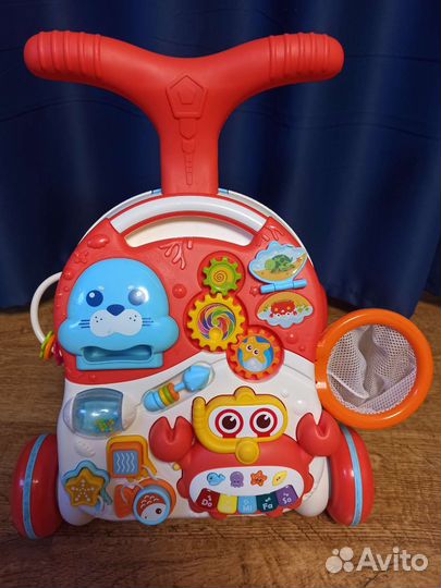 Ходунки каталка 3в1 музыкальные