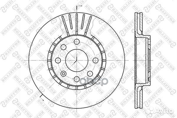 6020-3617V-SX диск тормозной передний Opel Ast