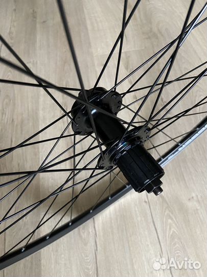 Колесо 700С заднее в сборе на промах, диск. тормоз