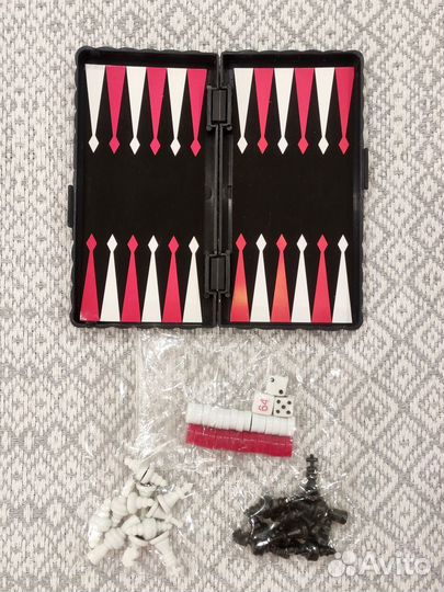 Дорожные шахматы шашки нарды 3 в 1