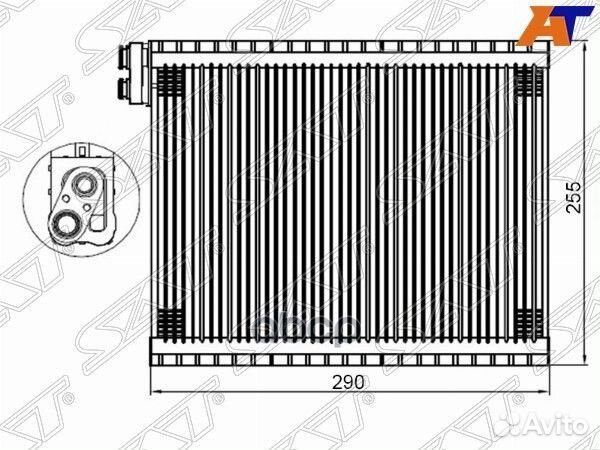 Испаритель кондиционера toyota LC prado 120