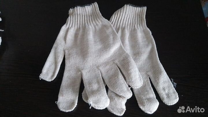 Перчатки строительные толстые без обливки